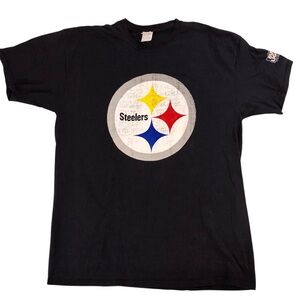 Pittsburgh Steelers NFL Jerzees Logo Tshirt Men’s Tee Black XL